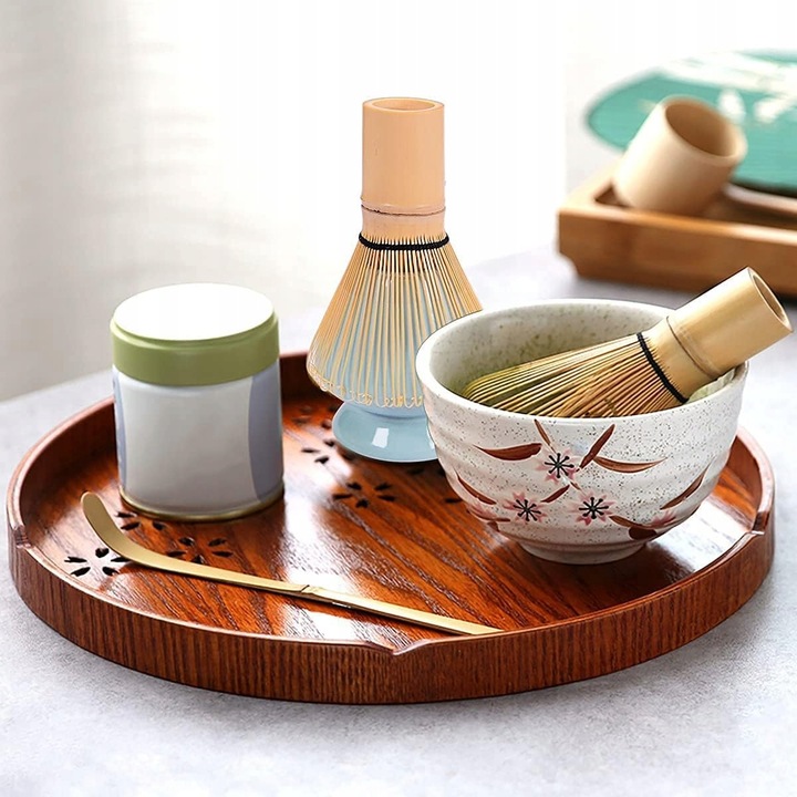 Zestaw Herbata Matcha Japońska Matchy - Miotełka Bambusowa Chasen Chashaku