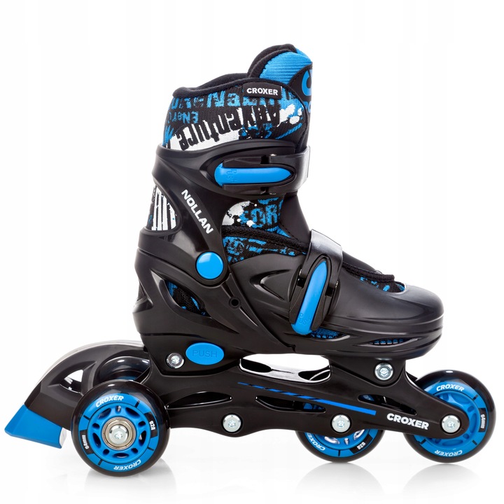 Rolki Wrotki Regulowane 3w1 Croxer Nollan 30-33 Kółko LED