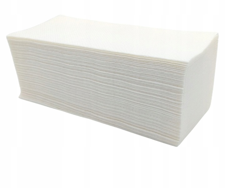 BIAŁE RĘCZNIKI PAPIEROWE SKŁADANE 100% CELULOZA