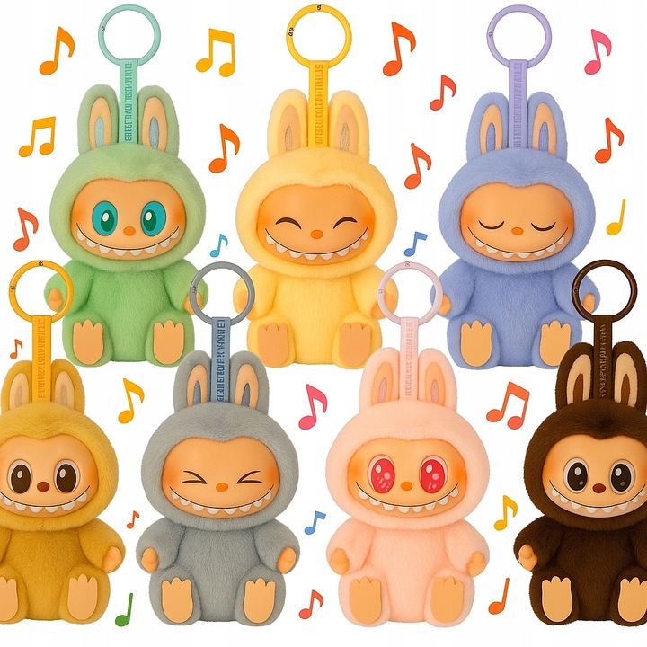 LABUBU GRAJĄCE ŚPIEWAJĄCE HAVE A SEAT THE BRELOK MASKOTKA KOLEKCJONERSKA