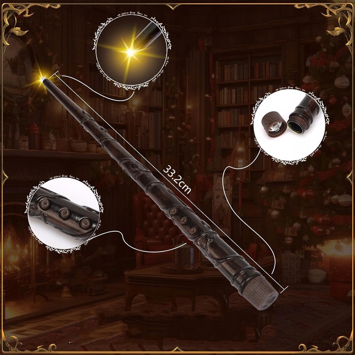 12 Szt Świece Z Magiczną Różdżką I Pilotem Pływające Wiszące Harry Potter