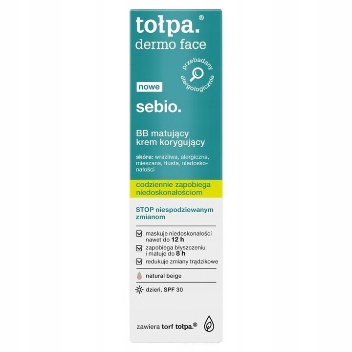 tołpa. sebio. BB matujący krem korygujący 40 ml