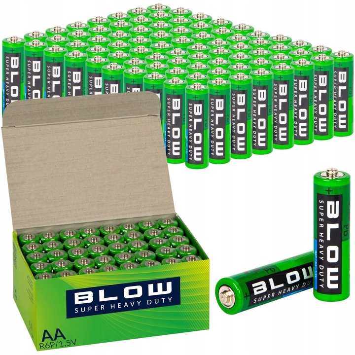 80x MOCNA BATERIA HEAVY DUTY BLOW AA LR6 R6 PALUSZKI 1,5V ZESTAW BATERIE