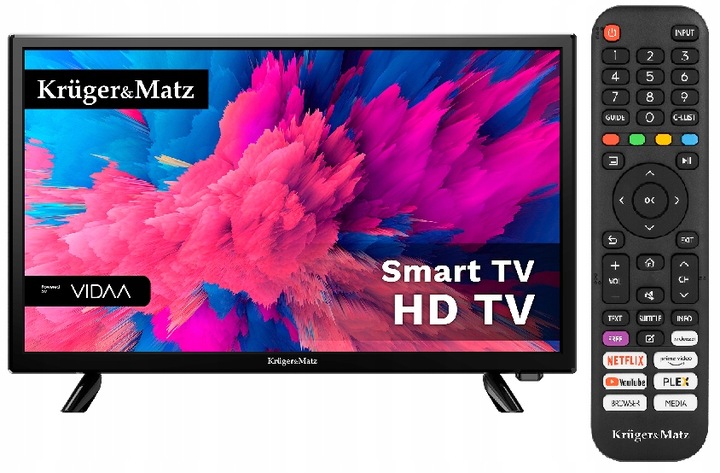 TELEWIZOR D-LED KRUGER&MATZ KM0224-V 24" HD DVB-T2 VIDA
