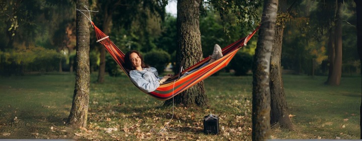 HAMAK OGRODOWY 2-OSOBOWY XXL Z POPRZECZKĄ MOCNY DUŻY HUŚTAWKA + TORBA