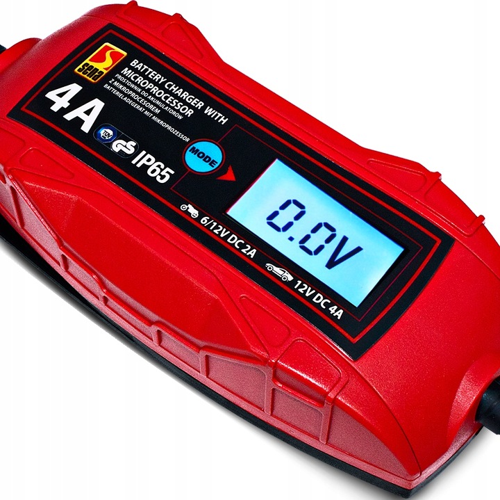 ŁADOWARKA PROSTOWNIK DO AKUMULATORA ŻELOWY 6V 12V AKUMULATORÓW LCD TUV GS