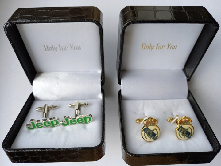 Spinki do mankietów koszuli Real Madryt dla kibica