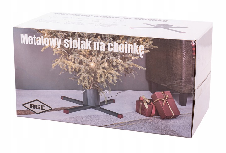 Stojak CHOINKOWY XXL metalowy pod DUŻĄ choinkę podstawka drzewko pojemnik