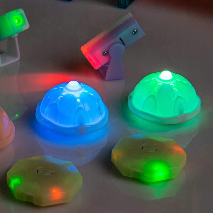 KLOCKI MAGNETYCZNE świecące - tor kulkowy Zestaw XXL 110 el. kulodrom