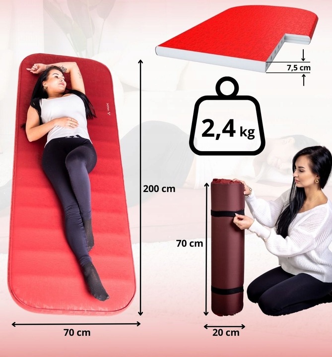 Mata samopompująca VAUDE Dream do spania 196x63x7,5cm