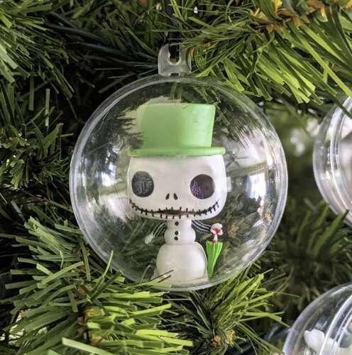 Bombki akrylowe przezroczyste 12cm zestaw 10szt kula plastikowa