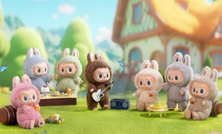 ORYGINALNE Laleczki Pop Mart Labubu The Monsters Tasty Macarons Brelok