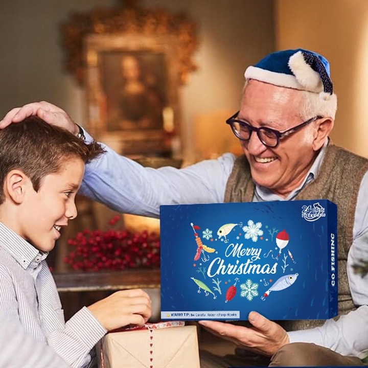 KALENDARZ ADWENTOWY Z PRZYNĘTĄ WĘDKARSKĄ WOBBLERY DO ZESTAWU WĘDKARSKIEGO