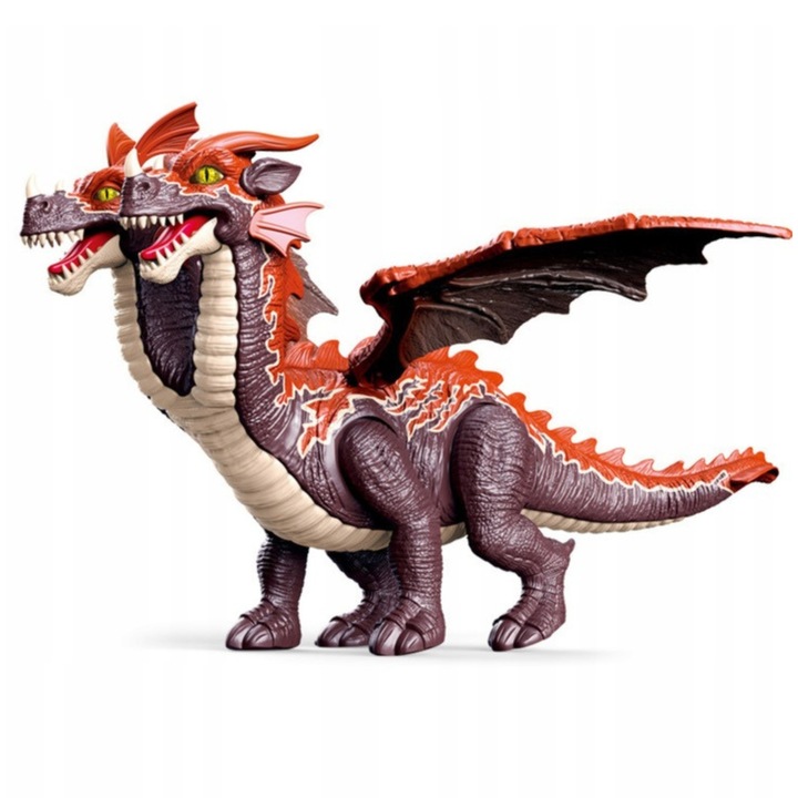 Dinozaur Dwugłowy Interaktywny Pterodaktyl Ruchome Skrzydła Nogi Ogon