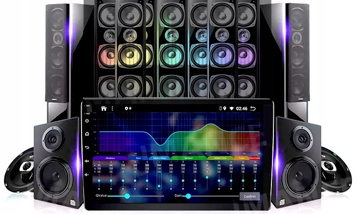 RADIO NAWIGACJA GPS 1 DIN 10CALI ANDROID 10 USB BT WIFI CARPLAY USB 2/64GB