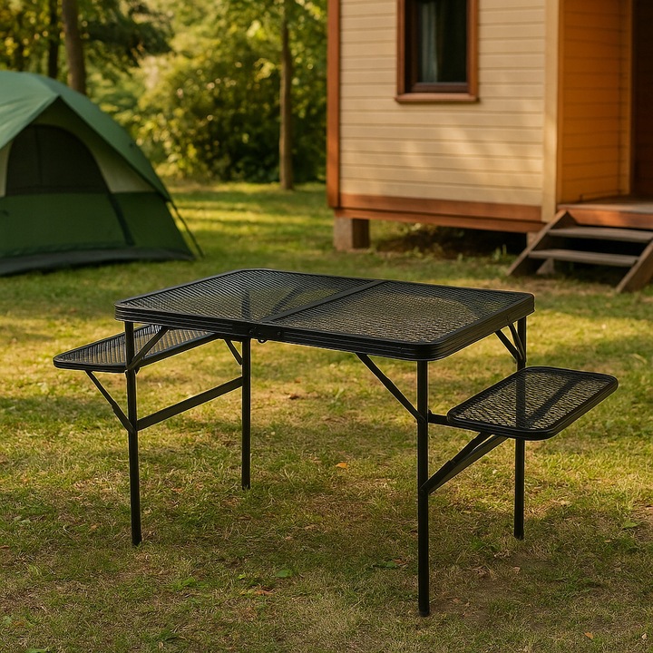 Stół stolik turystyczny LUARO kempingowy składany 98x 70 x 40 x 32 cm