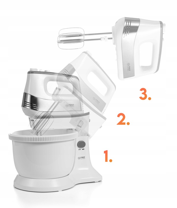 MIKSER KUCHENNY Z MISĄ OBROTOWĄ RĘCZNY FIRST AUSTRIA 500W