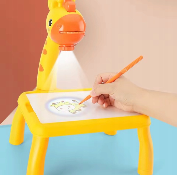 PROJEKTOR TABLICA RZUTNIK DO RYSOWANIA MAZAKI KREATYWNA ZABAWA ŻYRAFA