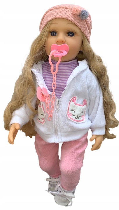 DUŻA LALKA JAK ŻYWA mówi i śpiewa INTERAKTYWNA ANATOMICZNA+GRATIS