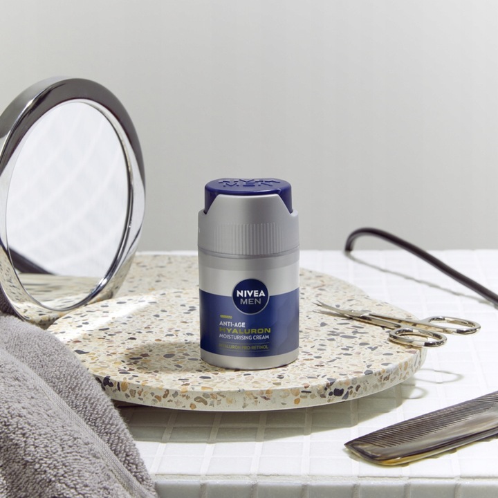 NIVEA MEN Hyaluron Przeciwzmarszczkowy krem do twarzy, 50 ml