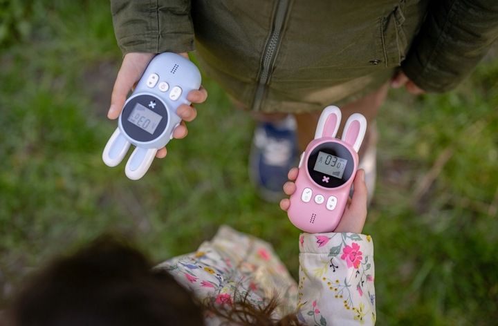 KRÓTKOFALÓWKI WALKIE TALKIE DLA DZIECI REDLEAF XJ11 KRÓLICZKI 8 KANAŁÓW 3KM