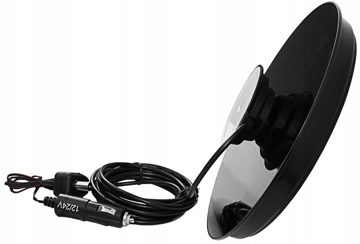 NAJMOCNIEJSZA ANTENA SAMOCHODOWA DVB-T2 4K FILTR LTE 12/24V EXCLUSIVE CAMP