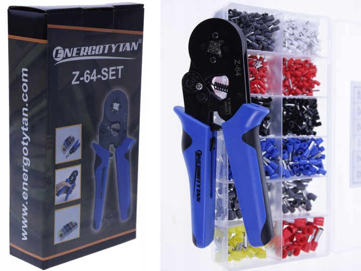 PRASKA ZACISKARKA DO TULEJEK 0,25-10 +TULEJKI 1200