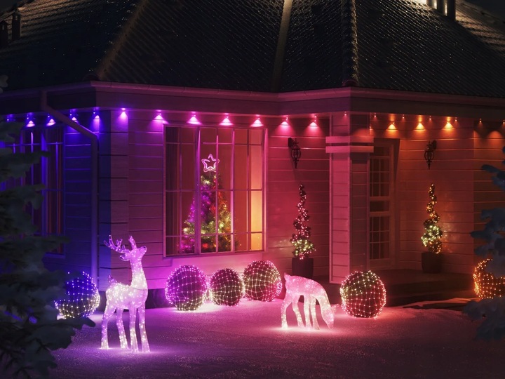 Siatka dekoracyjna Twinkly Net Lights - 260 LED RGB 1.2x1.9 m, IP44