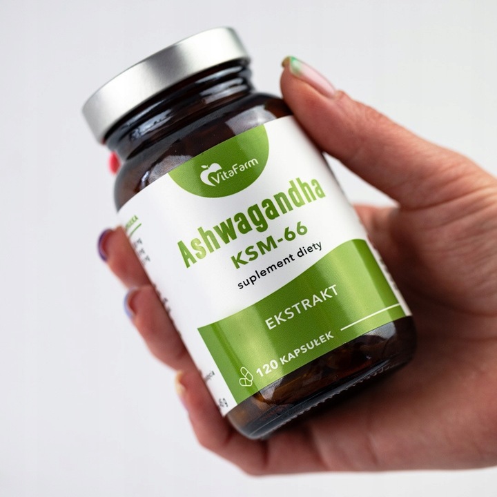 ASHWAGANDHA KSM-66 200mg -120 kapsułek PAMIĘĆ, RELAKS, SEN, ADAPTOGEN