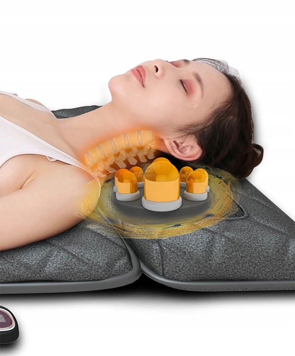 Materac masujący mata masująca shiatsu nefrytowy grzanie Gateway do masażu