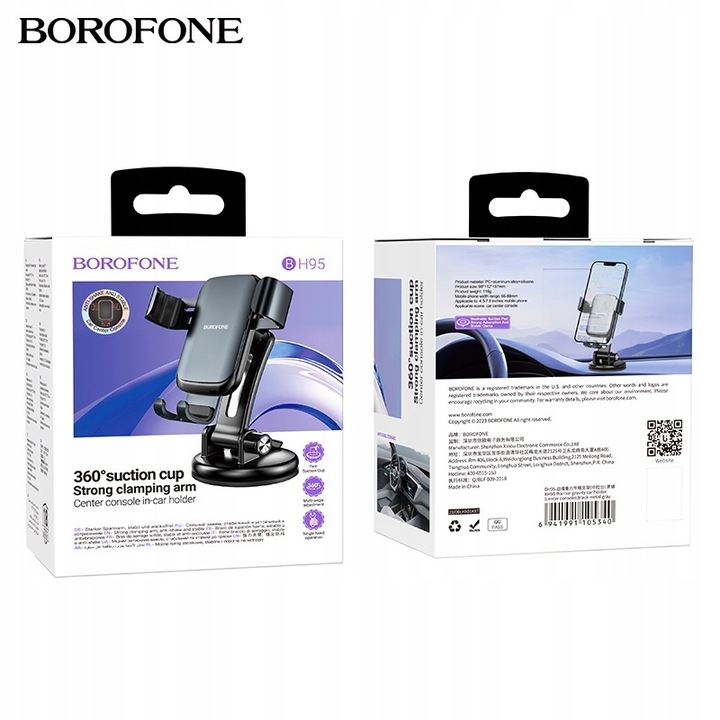 Uchwyt grawitacyjny do telefonu na deskę kokpit konsolę szybę auta pojazdu