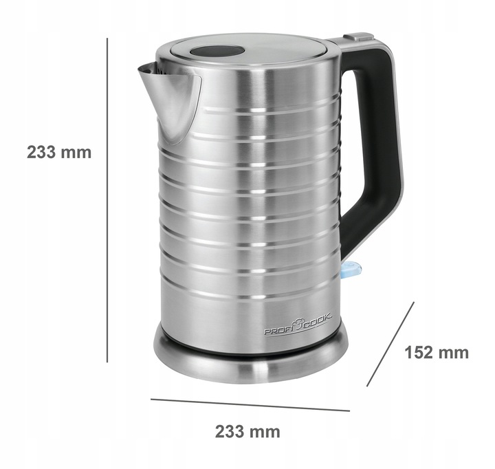 CZAJNIK ELEKTRYCZNY BEZPRZEWODOWY PROFICOOK PC-WKS