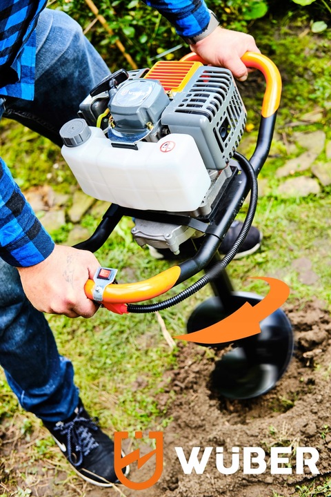 WIERTNICA SPALINOWA ŚWIDER DO GLEBY ZIEMI 5,2KM+PRZEDŁUŻKA WIERTŁA 10/20/30