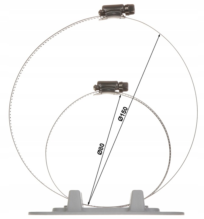 Uchwyt na słup adapter Dahua PFA152-E do kamer