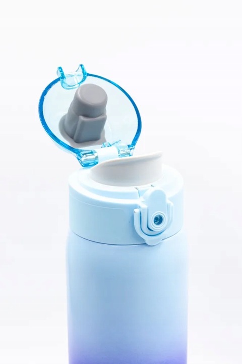 TERMOS BUTELKA TERMICZNA 500ML BIDON Z USTNIKIEM STAL NIERDZEWNA NIEBIESKI