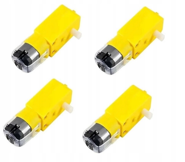 Zestaw 4 kół koła robota łazika Mecanum wielokierunkowe 80mm + 4x silnik DC