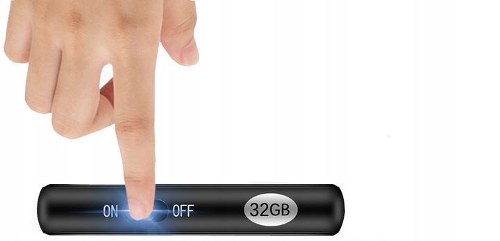 DYKTAFON SZPIEGOWSKI MINI CYFROWY PODSŁUCH MAŁY PENDRIVE 64GB BRELOK MAGNES