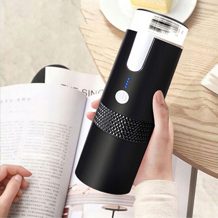 TURYSTYCZNY EKSPRES DO KAWY DO KAPSUŁEK K + WKŁADÓW Z PROSZKIEM PRZENOŚNY