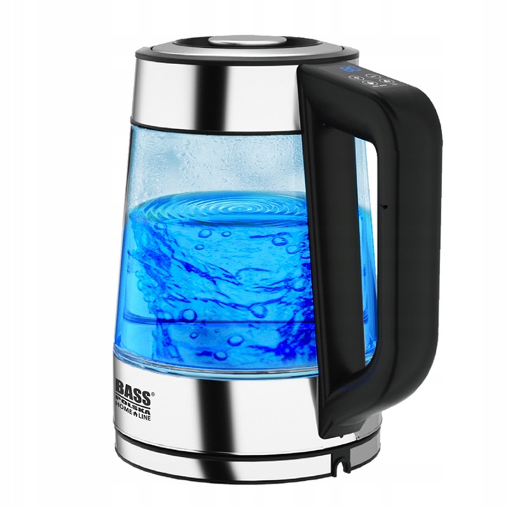 CZAJNIK ELEKTRYCZNY SZKLANY 1,7L 2200W REGULACJA TEMPERATURY LED LCD