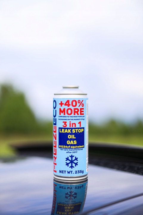 ZESTAW DO NABIJANIA Klimatyzacji 3w1 Czynnik R1234yf Olej Uszczelniacz +40%