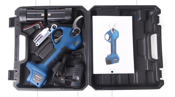 SWANSOFT Sekator Elektryczny, 850W 16,8V 2Ah, Sekator Sadowniczy PRU28