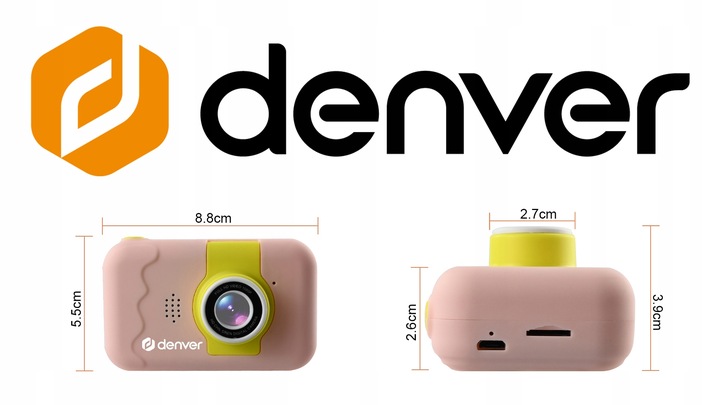 Aparat cyfrowy dla dzieci Denver KCA-1350 z selfie różowy