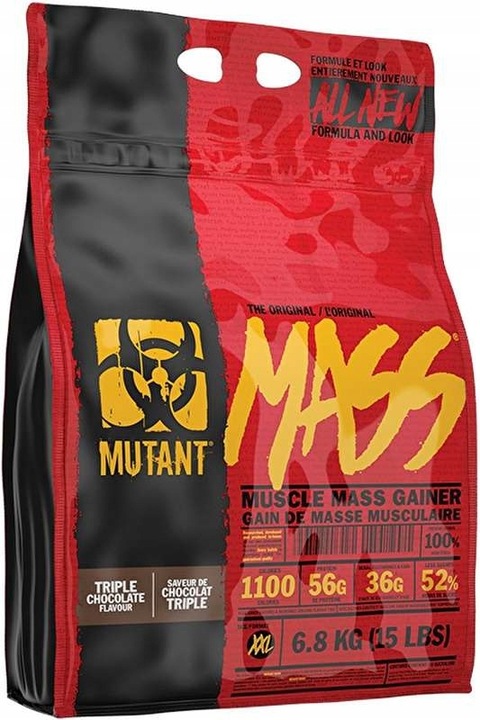 MUTANT MASS 6800g GAINER MASA WPC WPI | Truskawka-Banan