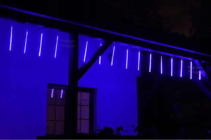 METEORY 50 CM LAMPKI PADAJĄCY ŚNIEG OŚWIETLENIE ŚWIĄTECZNE IP44 SOPLE LED