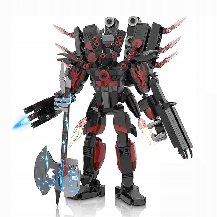 SKIBI TOILET TOY BRICKS SERIES KLOCKI BUDOWLANE, TOILET MAN SPEAKER MAN