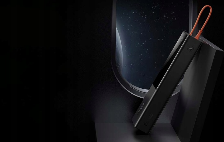 BASEUS MOCNY POWERBANK ELF 20000MAH 2X USB-A 2X USB-C QC PD 65W 3A Z KABLEM