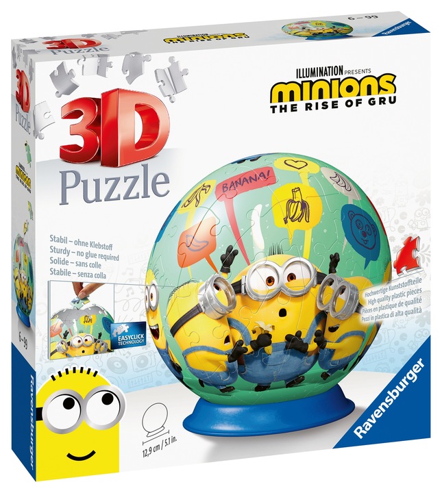 Ravensburger, Puzzle 3D: Minionki 2 (11179)