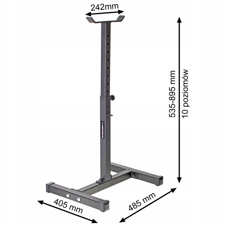 Regulowane stojaki asekuracyjne pod sztangę S007