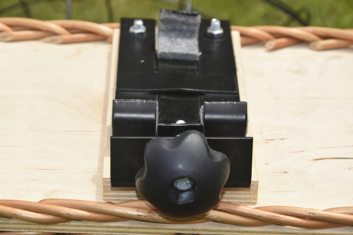 DUŻY Koszyk kosz WIKLINOWY NA ROWER bagażnik 3 kol