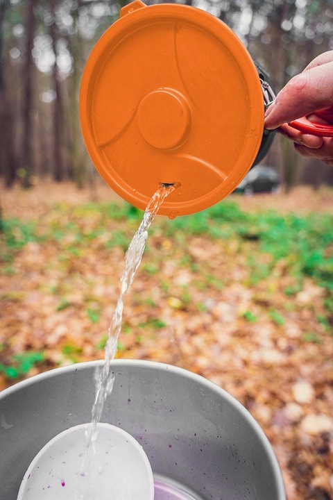 KUCHENKA TURYSTYCZNA GARNEK TALERZ + PALNIK 3W1 NEO 63-151